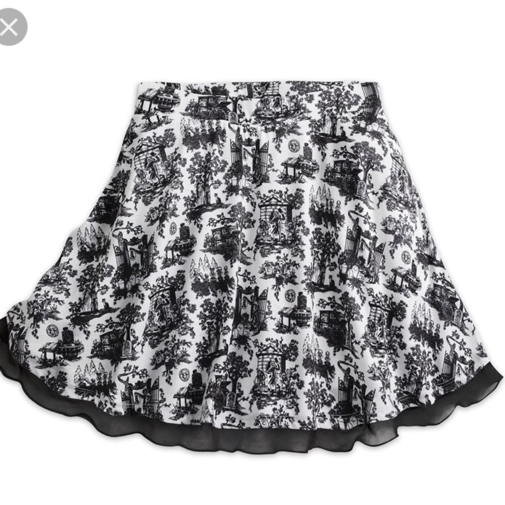 Disney Haunted Mansion Toile Skater Skirt
